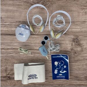 Graco Prenatal Heart Listener Deluxe Set Baby Heartbeat Fetal Sounds Microphone